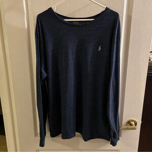 Ralph Lauren XL Blue Long Sleeve Pullover Shirt